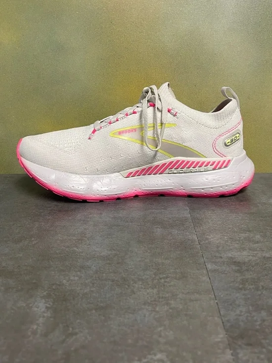 Brooks Glycerin StealthFit GTS 20 Women's Running Shoes Grey/Yellow/Pink Size 7B - Picture 15 of 15